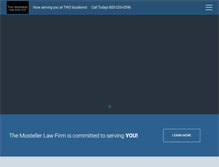 Tablet Screenshot of mostellerlaw.com